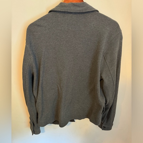 Vince Gray Twill Over Shirt Chore Jacket - M - Medium - Picture 4 of 9